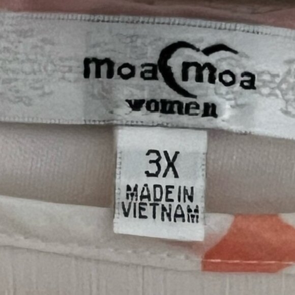 Moa Moa Womens Layered, Breezy Tunic Plus Size 3X - Picture 2 of 6